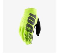 100 POUR CENT GANTS CROSS/ENDURO MODÈLE BRISKER SOFTSHELL JAUNE FLUO TAILLE L AN