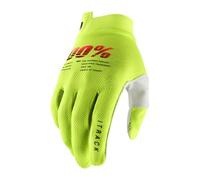 100 POUR CENT GANTS CROSS/ENDURO MODÈLE ITRACK JAUNE FLUO COULEUR FLUO TAILLE S