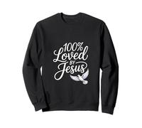 100 Pourcent Aimé par Jésus Chrétien Paix Sweatshirt