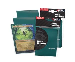 100 Premium Teal Double Matte Deck Guard Sleeve Protectors for Gaming Cards like Magic The Gathering MTG, Pokemon, YU-GI-OH!, & More. by BCW