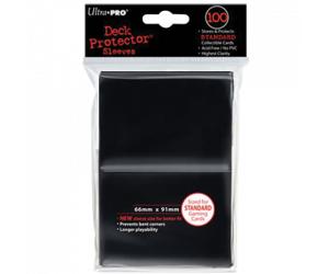 100 protèges cartes Standard 66x91mm ULTRA PRO Noir