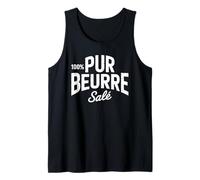 100% Pur Beurre Salé Humour Breton Drôle Cadeau Original Débardeur