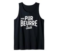 100% Pur Beurre Salé Humour Breton Drôle Cadeau Original Débardeur