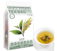 100% Pure Natural Herbal Tea, Genmaicha Tea Bag, 250g/8.81oz (5g*50bags), 玄米茶,thé Wang Mi, sans additifs, sans OGM