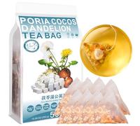 100% Pure Natural Herbal Tea, Poria cocos Dandelion Tea Bag, 250g/8.81oz (5g*50bags) 茯苓蒲公英茶 rose, aubépine, baies de Goji, thé de feuilles de pissenlit de réglisse, tisane combinée