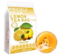 100% Pure Natural Herbal Tea, Prickly Pear Lemon Tea Bag, 300g/10.58oz (15g*20bags), 刺梨柠檬茶 poires de barbarie, tranches de citron, aubépine, mélange de tisanes