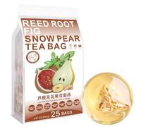 100% Pure Natural Herbal Tea, Reed Root Fig Snow Pear Soup Tea Bag, 250g/8.81oz (10g*25bags), 芦根无花果雪梨汤, Racine de citronnelle, figue, sans caféine, sans additifs, sans OGM