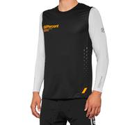 100% R-Core Concept Maillot vélo, noir/gris, Taille XL