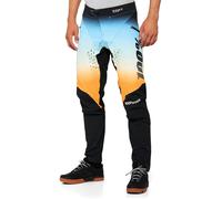 100% R-Core X LE Pantalon de vélo, noir/bleu/jaune, Taille 38