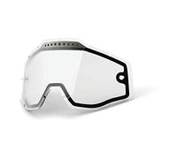 100% Racecraft/Accuri/Strata Vented Dual Pane Lentille anti-brouillard Transparent Taille unique