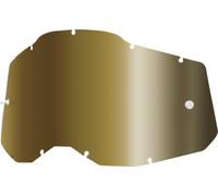 100% Racecraft II/Accuri II/Strata II Lentille de remplacement, Or miroir, Taille unique