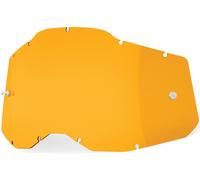 100% Racecraft II/Accuri II/Strata II Lentille de remplacement, Teinte orangée, Taille unique