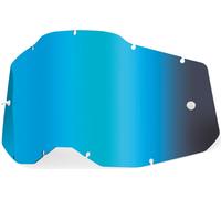 100% Racecraft II/Accuri II/Strata II Replacemant Lens, Reflet bleu, Taille unique