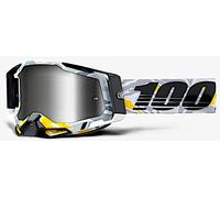 100% Racecraft II Korb Lunettes de motocross, noir-gris-vert-brun pour homme