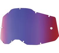 100% RC2/AC2/ST2 Lentille de remplacement, Miroir rouge/bleu