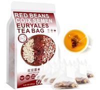 100% Red Beans Coix Semen Euryales Tea Bag, 250g/8.81oz (5g*50bags) orge, gardénia, écorce d'orange, sarrasin, haricots verts, sachet de thé combiné thé chinois, thé santé 红豆薏米芡实茶,祛湿热