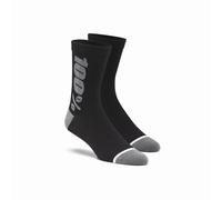 100% Rhythm Merino Wool Performance Socks Black / Grey S / M