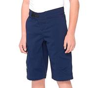 100% Ridecamp Gants Enfant, Fille, Shorts, L47901-015-22, Bleu Marine, 22