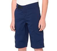 100% Ridecamp Gants Enfant, Fille, Shorts, L47901-015-24, Bleu Marine, 24