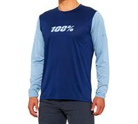 100% Ridecamp Long Sleeve Jersey 2022 Navy / Slate S