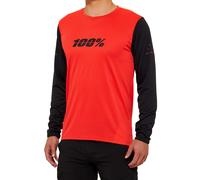 100% Ridecamp Long Sleeve Jersey 2022 Red / Black S