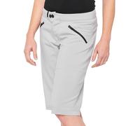 100% Ridecamp Shorts de vélo pour dames, gris, Taille L