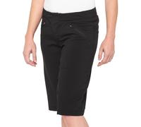 100% Ridecamp Shorts de vélo pour dames, noir, Taille M