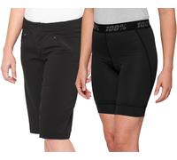 100% Ridecamp Shorts de vélo pour dames, noir, Taille XL