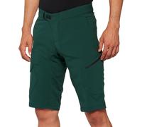 100% Ridecamp Shorts de vélo, Vert foncé, Taille 30