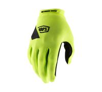 100% Gants Ridecamp Femme - Jaune fluo/Noir - À doigts complets - Taille M