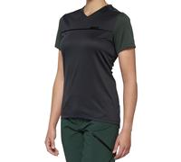 100% Ridecamp Women's Jersey 2022 Charcoal / Forest Green S