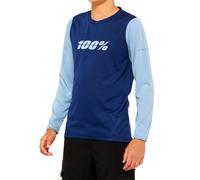 Maillot manches longues 100 enfant ridecamp bleu