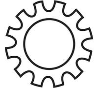100 Rondelles dentées DIN 6797 4.3MM Toolcraft