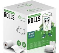 100 Rouleaux tpe - Bobine de papier thermique pour carte bleue - 57x40x12mm LONGUEUR XL 15M - Bobines thermiques pour ticket de caisse/reçu carte bancaire/rouleau cb/imprimante - sans BPA