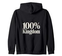 100% Royaume Chrétien Foi Spirituelle Sweat à Capuche