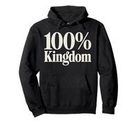 100% Royaume Chrétien Foi Spirituelle Sweat à Capuche