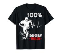 100% Rugby Toulon Battement Cœur Ligne de Vie T-Shirt