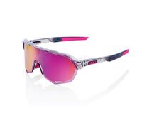 100% S2 Glasses - Polished Translucent Grey / Purple Multilayer Mirror Lens