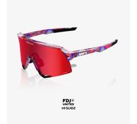 100% - S3 Cat 3 - Lunettes vélo Gloss Translucent Red / Blue - HiPER Fire Red Mirror Cat 2