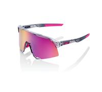 100% S3 Glasses - Polished Translucent Grey / Purple Multilayer Mirror Lens