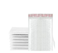 100 sachets à bulles imperméables en film nacré, emballage express mousse blanche auto-scellante, enveloppe épaisse pour l'emballage et l'expédition(15 * 18cm)