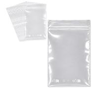100 Sachets Zip Transparents 15 x 22 cm Refermables - 80 microns qualité Pro - Pochettes Plastiques Fermeture Zip, Emballage produits, Contact Alimentaire - avec Marquages Recyclage LDPE obligatoires
