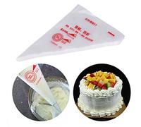 100 Sacs à Passepoil Poches à douilles Sacs de Glaçage en Plastique de Qualité Alimentaire Réutilisables Anti-glisse Sacs de Pâtisserie Extra Epais Kits pour Décoration de Gâteaux Crème(S)