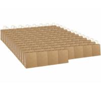100 sacs cadeaux en papier kraft avec anse 27 x 12 x 21 cm Infactory