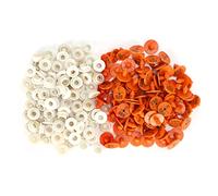 100 Sets Cattle Ear Tags, Livestock Ear Tag Plastic Animal Identification Label Numbered 001-100 for Cow Horse Dog Goat Sheep Farm Management