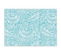 100 Sets de Table avec Motif de volutes Turquoise I DIN A3 rectangulaire I Sets jetables en Papier I Bleu I dv1257