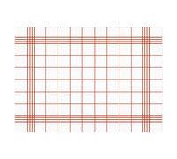 100 Sets de table optique air de campagne rouge blanc | DIN A3 recctangle I Sous-mains napperon papier, modern usage unique |dv_328