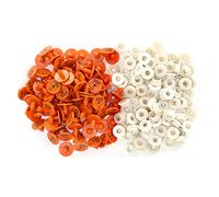 100 Sets Livestock Ear Tags, Plastic Rabbits Numbered Ear Marker Animal Identification Tags Round Shape Farm Supplies for Rabbit Goats Sheep Pigs Dog