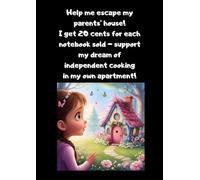 100-sheet squared Notebook, 200 pages, squared paper, format A4, soft matte cover, help me escape, Make my dream come true, independent