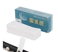 100 Sheets Saxophone Cleaning Paper, Anti-Sticky Sax Paper Pad Wind Instrument Cleaning Papers, Portable Button Drying Absorbent Papers Paaper Patches